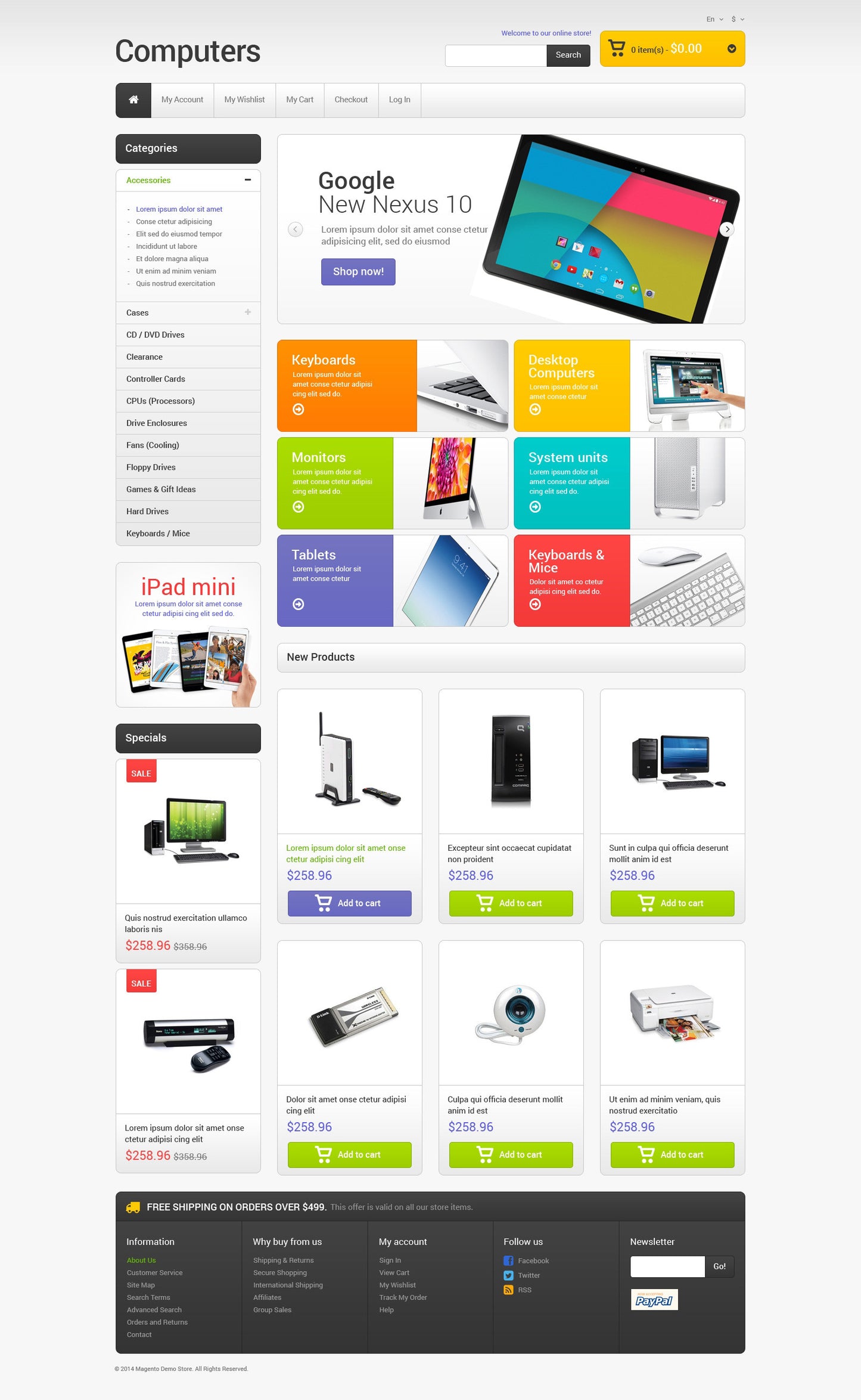 Magento Themes - GoWebBaby.Com