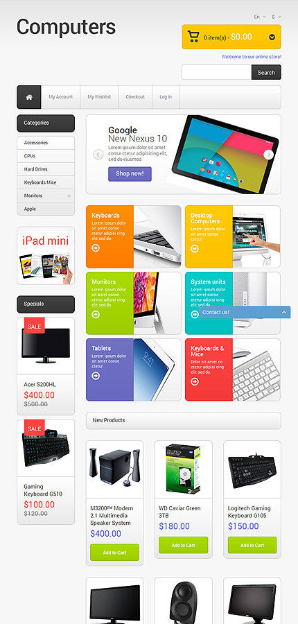 Magento Themes - GoWebBaby.Com