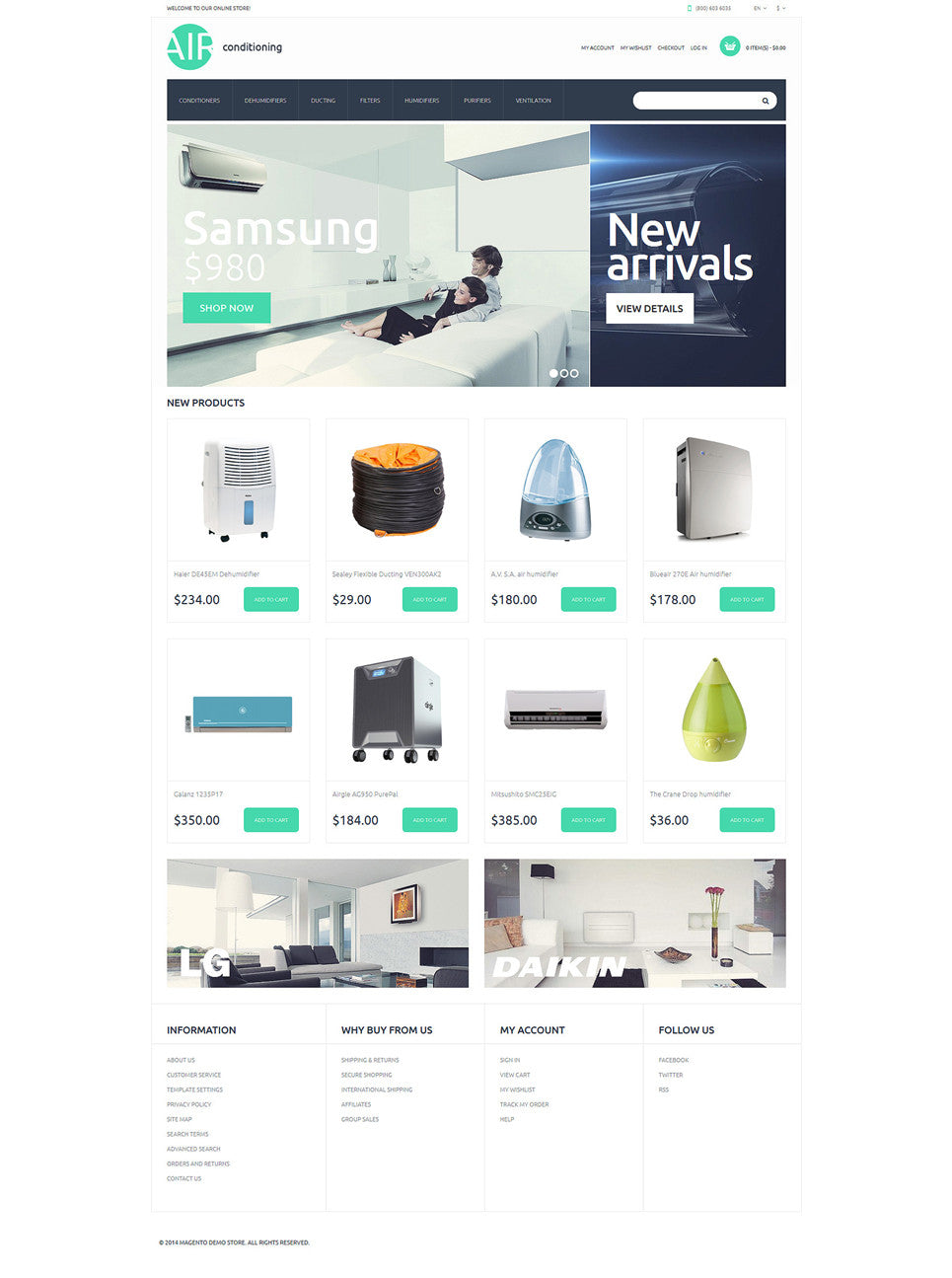 Magento Themes - GoWebBaby.Com