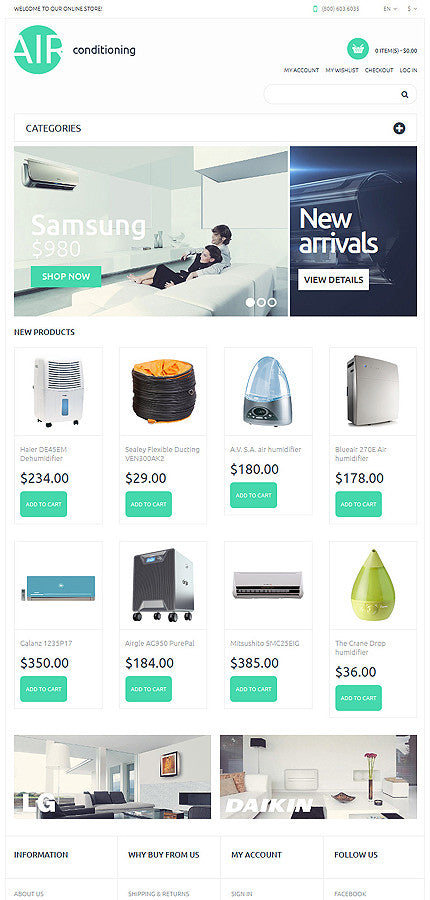 Magento Themes - GoWebBaby.Com