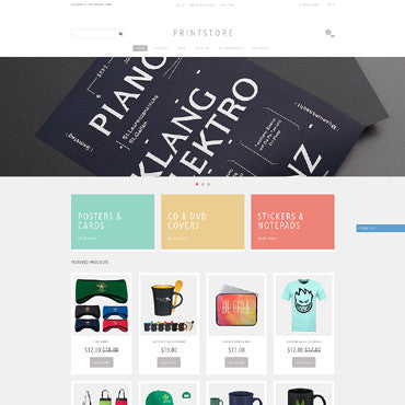 Print Shop Store Shopify Website Design - GoWebBaby.Com
