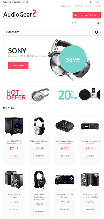 Magento Themes - GoWebBaby.Com