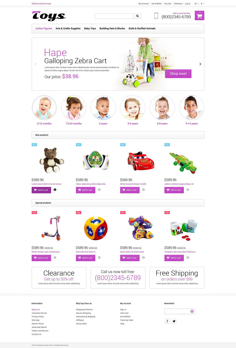Magento Themes - GoWebBaby.Com