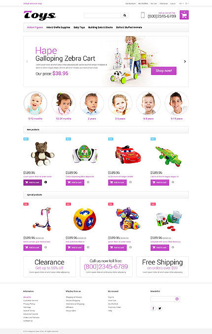 Magento Themes - GoWebBaby.Com