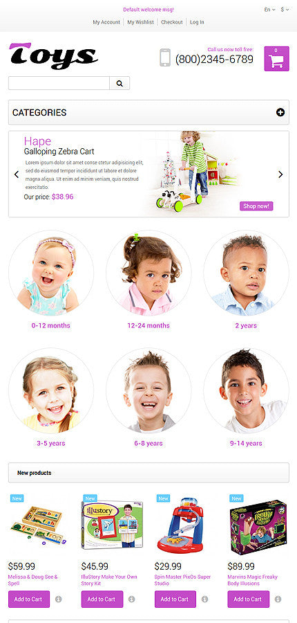 Magento Themes - GoWebBaby.Com