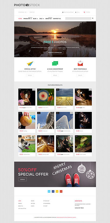 Photography Photo Store Shopify Website Design - GoWebBaby.Com