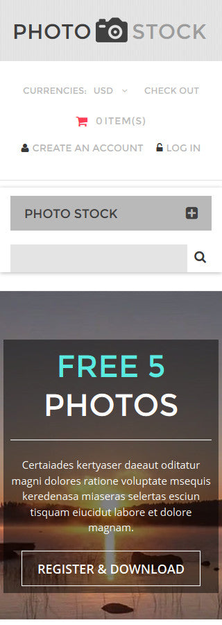 Photography Photo Store Shopify Website Design - GoWebBaby.Com