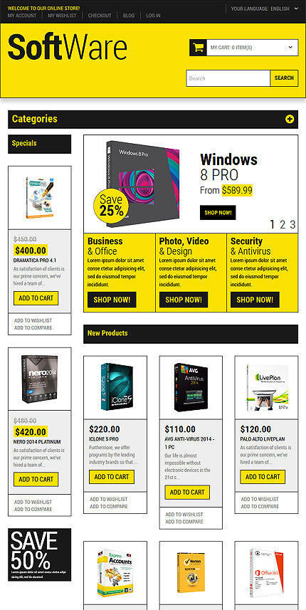 Magento Themes - GoWebBaby.Com