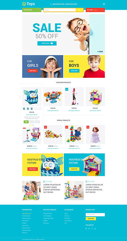 Magento Themes - GoWebBaby.Com