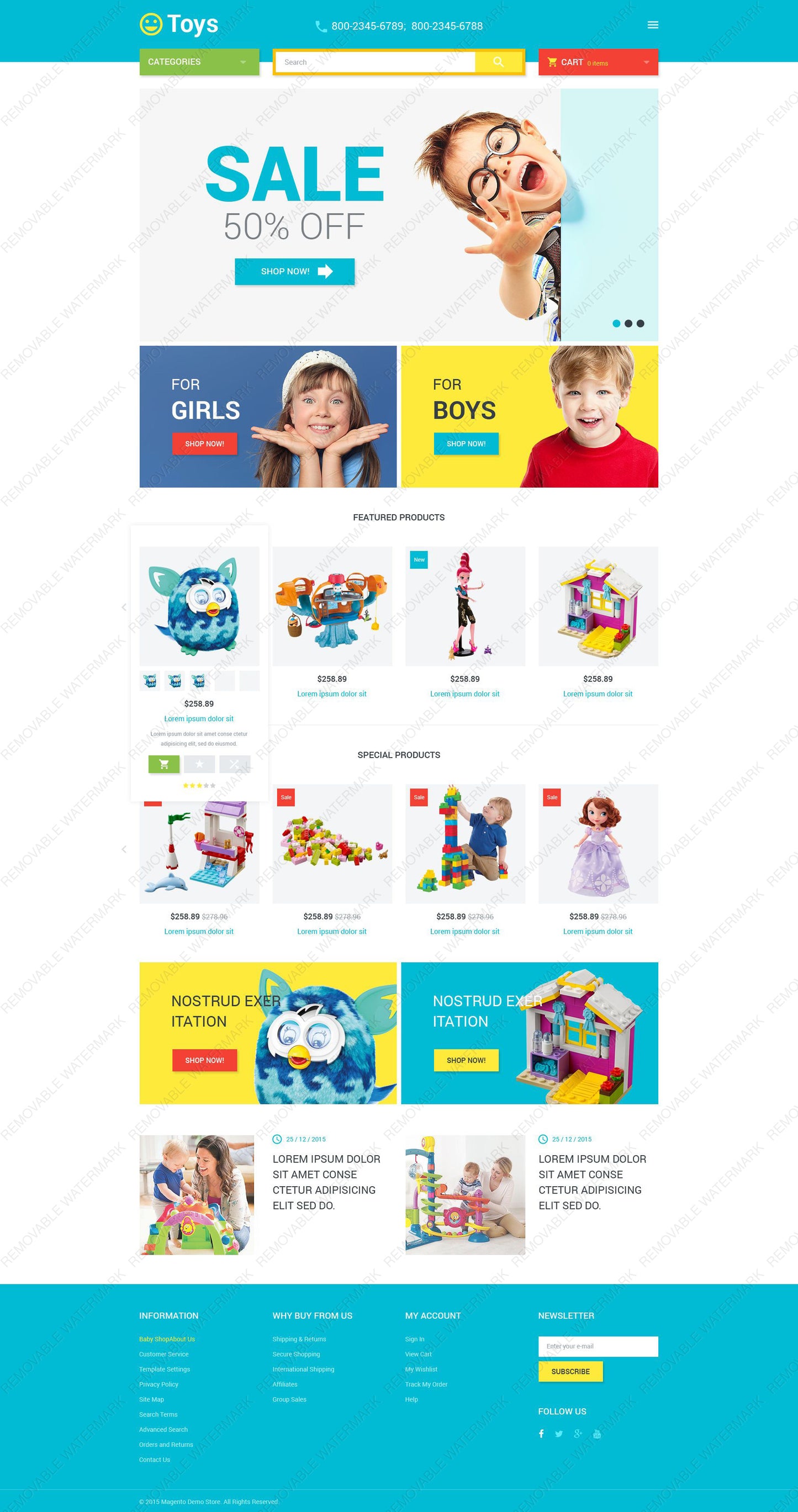 Magento Themes - GoWebBaby.Com