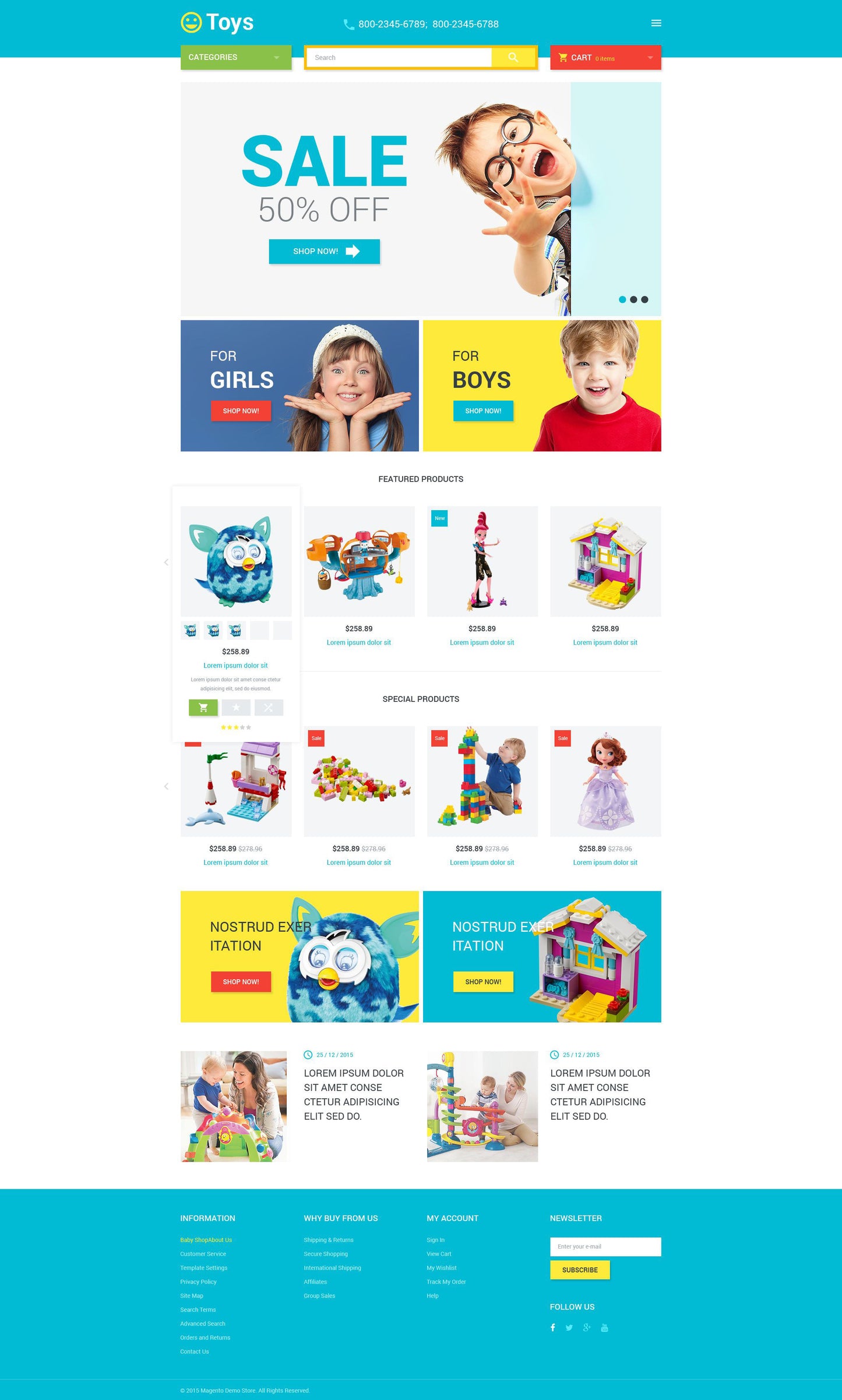 Magento Themes - GoWebBaby.Com
