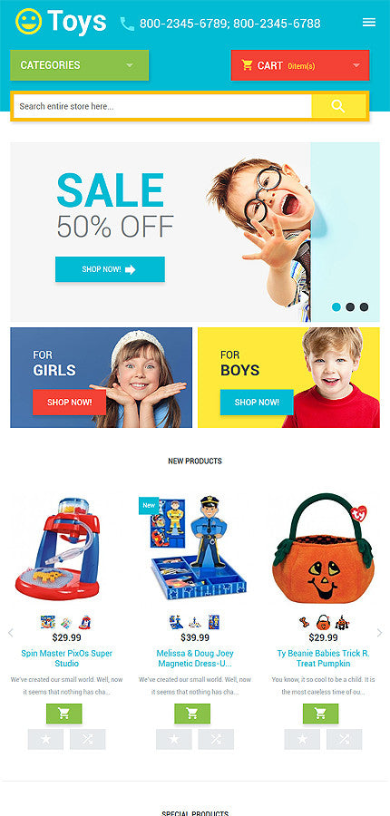 Magento Themes - GoWebBaby.Com