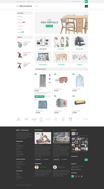 Magento Themes - GoWebBaby.Com