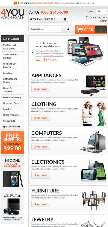 Shopify Themes - GoWebBaby.Com