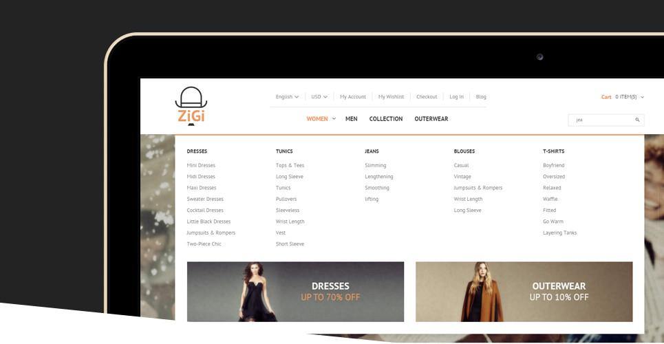 Designer Apparel Store Magento Website Design - GoWebBaby.Com