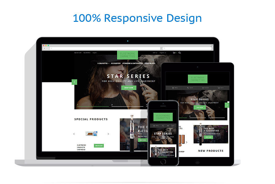 Tobacco Magento Website Design - GoWebBaby.Com