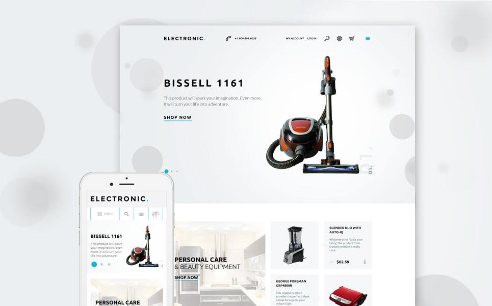 Electronics online shops Magento Website Design - GoWebBaby.Com