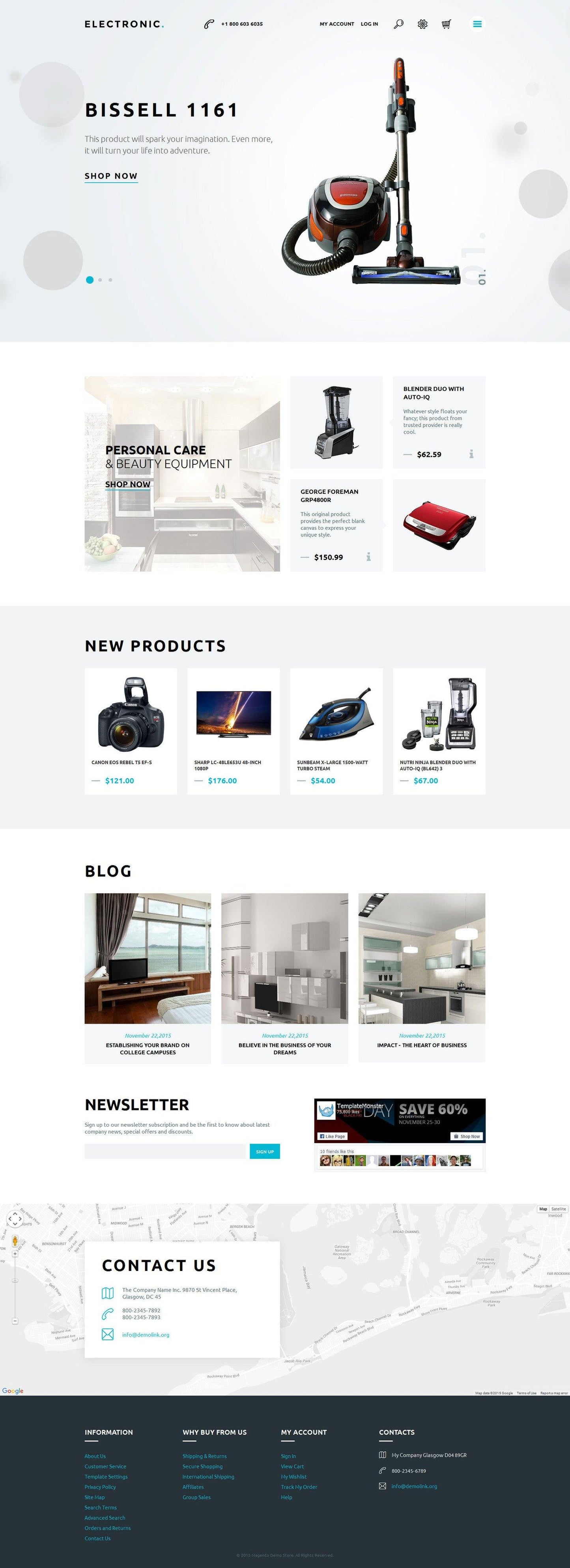 Electronics online shops Magento Website Design - GoWebBaby.Com