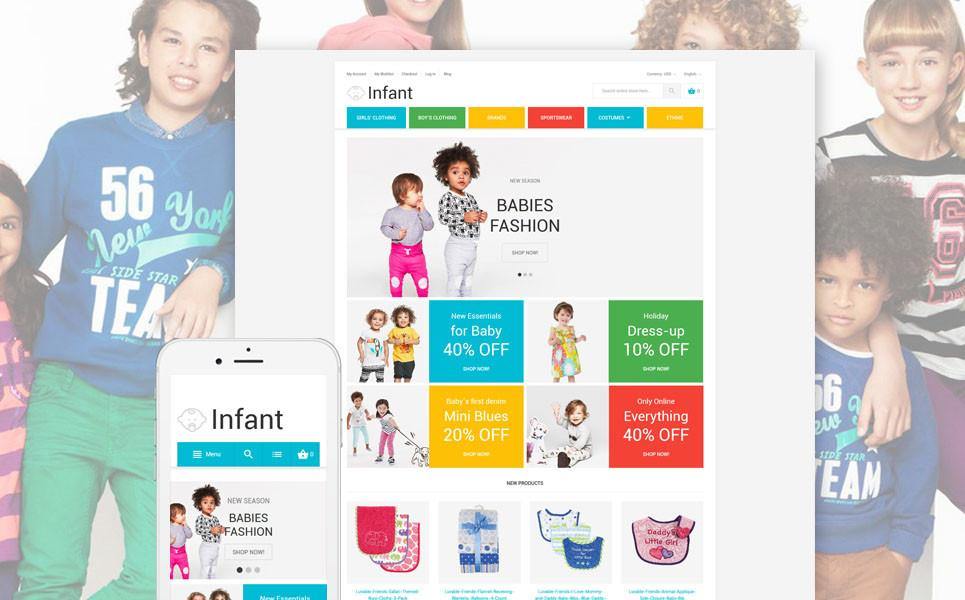 Baby Fashion Magento Website Design - GoWebBaby.Com