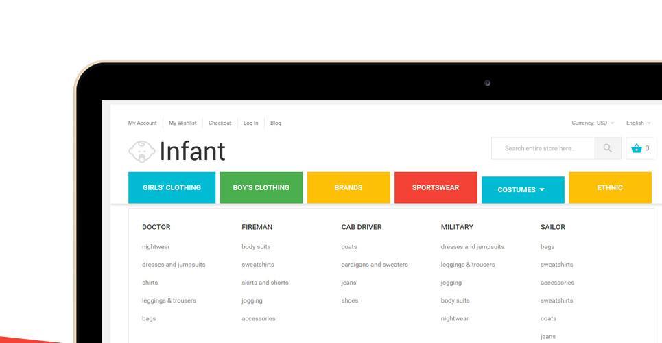 Baby Fashion Magento Website Design - GoWebBaby.Com