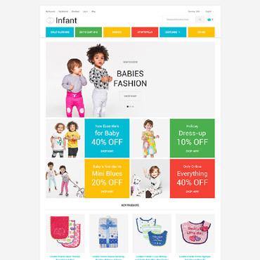 Baby Fashion Magento Website Design - GoWebBaby.Com