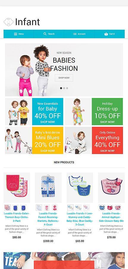 Baby Fashion Magento Website Design - GoWebBaby.Com