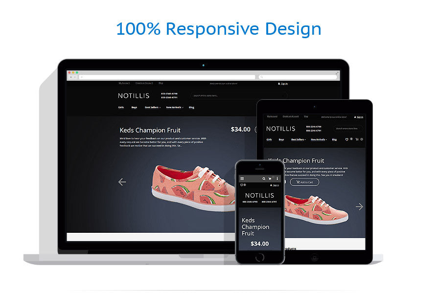 Shoe Store Magento Website Design - GoWebBaby.Com
