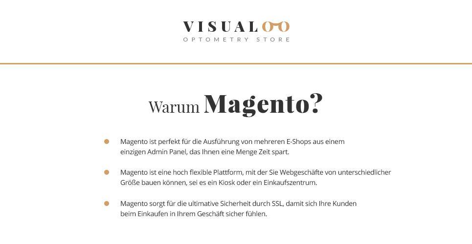 Eyewear Store Magento Website Design - GoWebBaby.Com