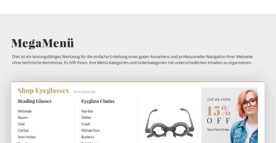Eyewear Store Magento Website Design - GoWebBaby.Com