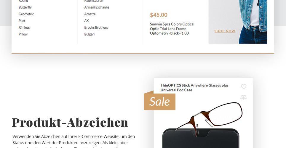 Eyewear Store Magento Website Design - GoWebBaby.Com