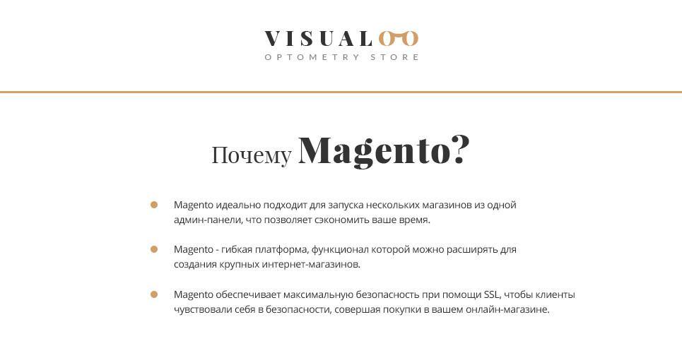 Eyewear Store Magento Website Design - GoWebBaby.Com