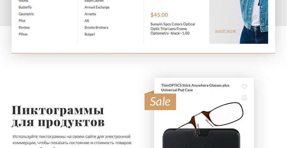 Eyewear Store Magento Website Design - GoWebBaby.Com