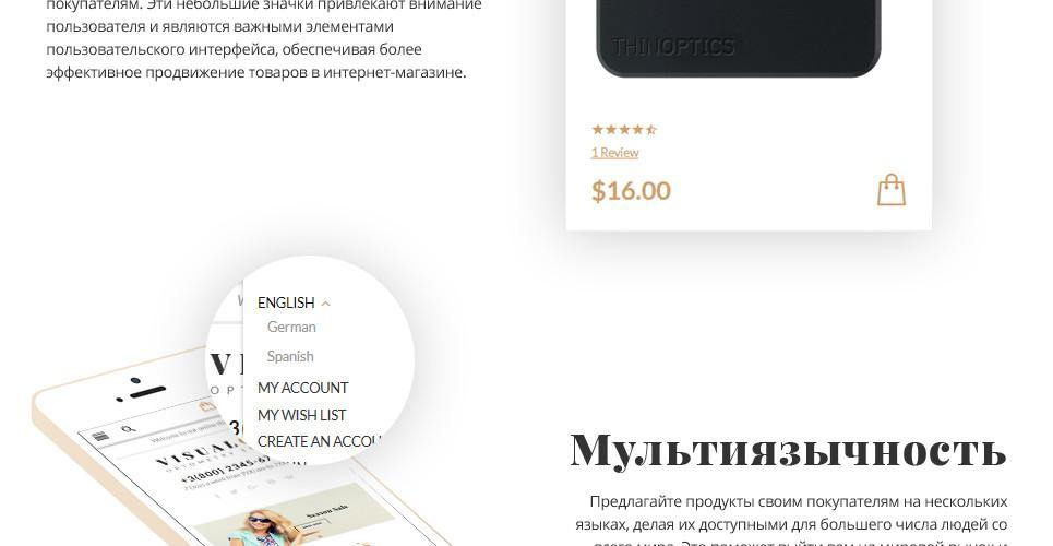 Eyewear Store Magento Website Design - GoWebBaby.Com