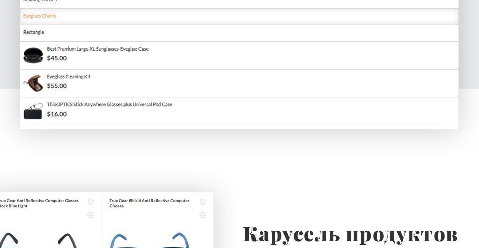 Eyewear Store Magento Website Design - GoWebBaby.Com