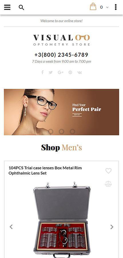 Eyewear Store Magento Website Design - GoWebBaby.Com