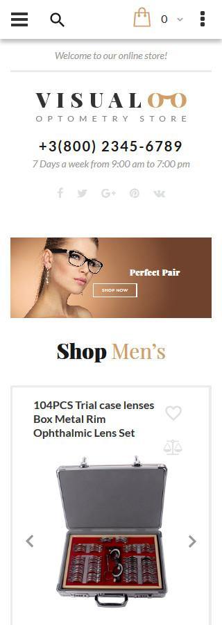 Eyewear Store Magento Website Design - GoWebBaby.Com