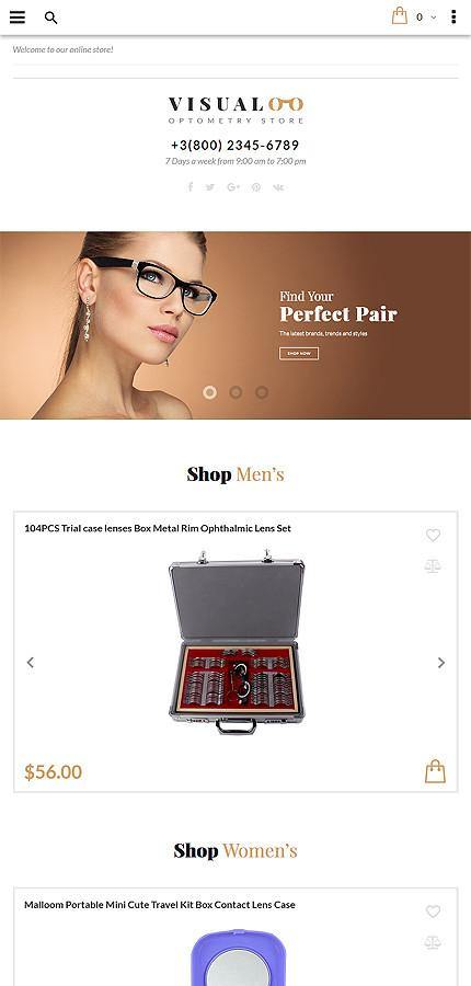 Eyewear Store Magento Website Design - GoWebBaby.Com