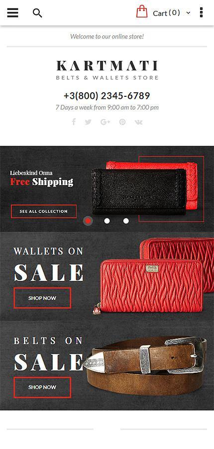 Belts and Wallets Magento Website Design - GoWebBaby.Com