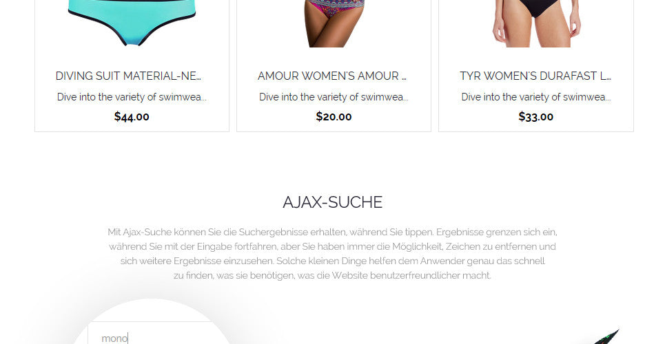 Swimwear Magento Website Design - GoWebBaby.Com