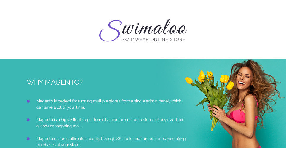 Swimwear Magento Website Design - GoWebBaby.Com