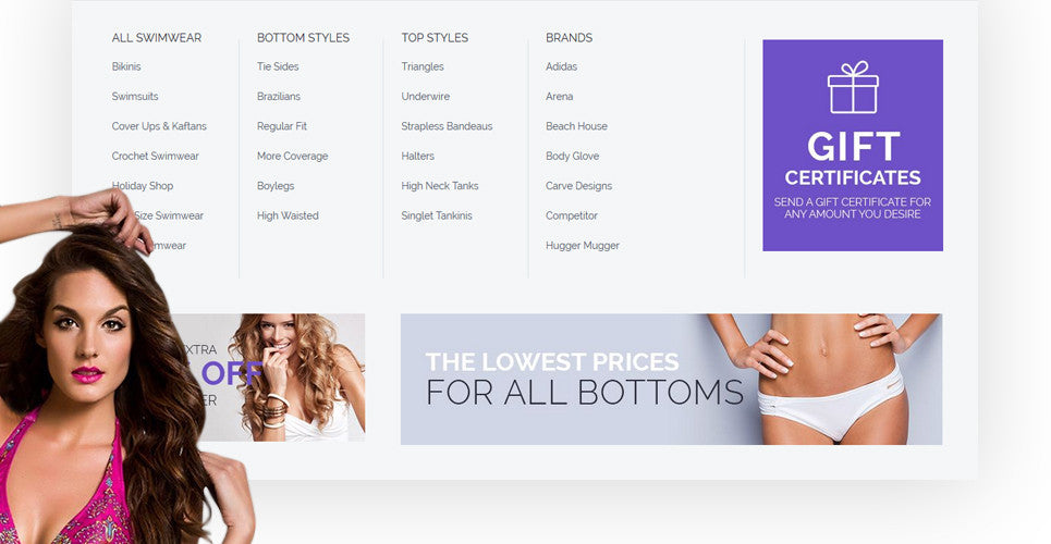 Swimwear Magento Website Design - GoWebBaby.Com