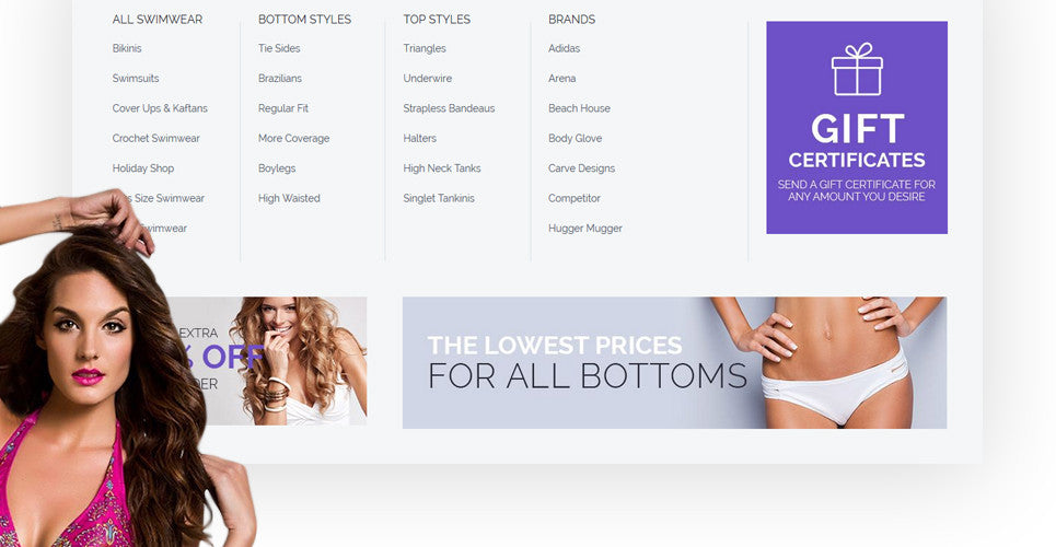 Swimwear Magento Website Design - GoWebBaby.Com