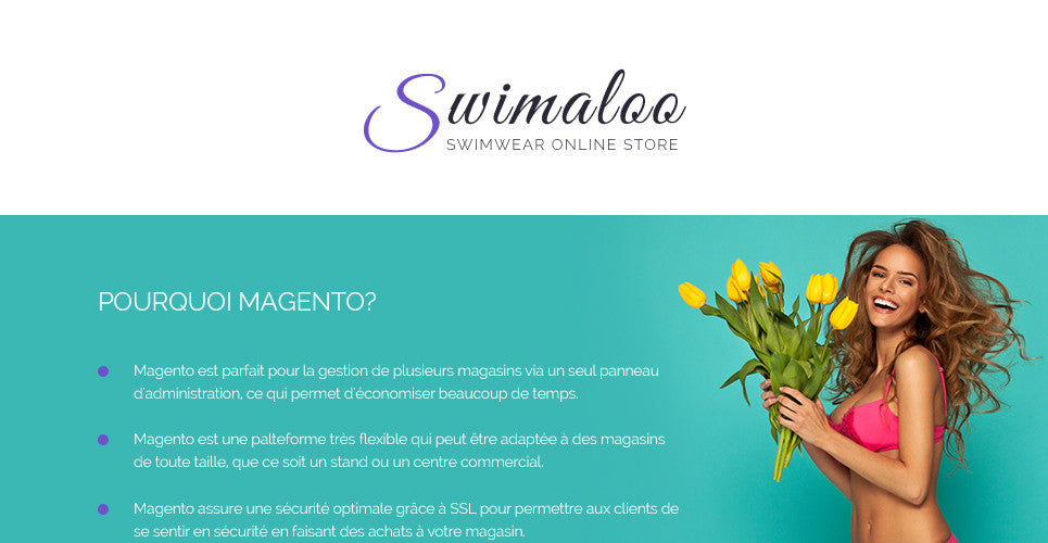 Swimwear Magento Website Design - GoWebBaby.Com