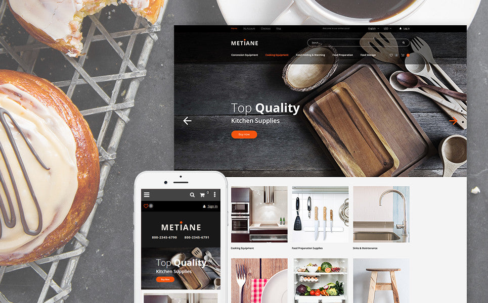 kitchen supplies Magento Website Design - GoWebBaby.Com