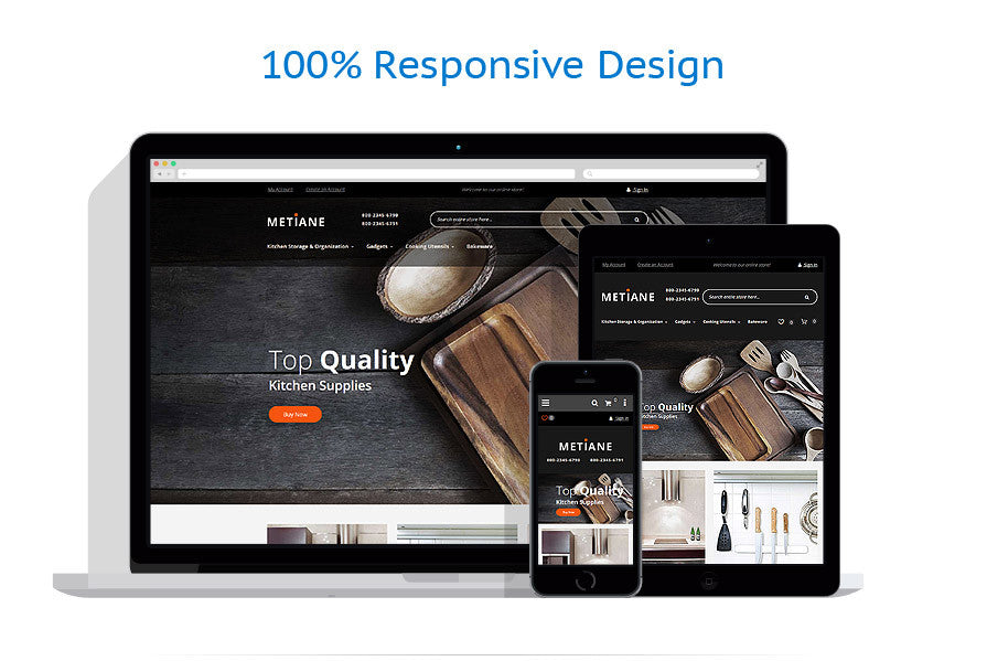 kitchen supplies Magento Website Design - GoWebBaby.Com