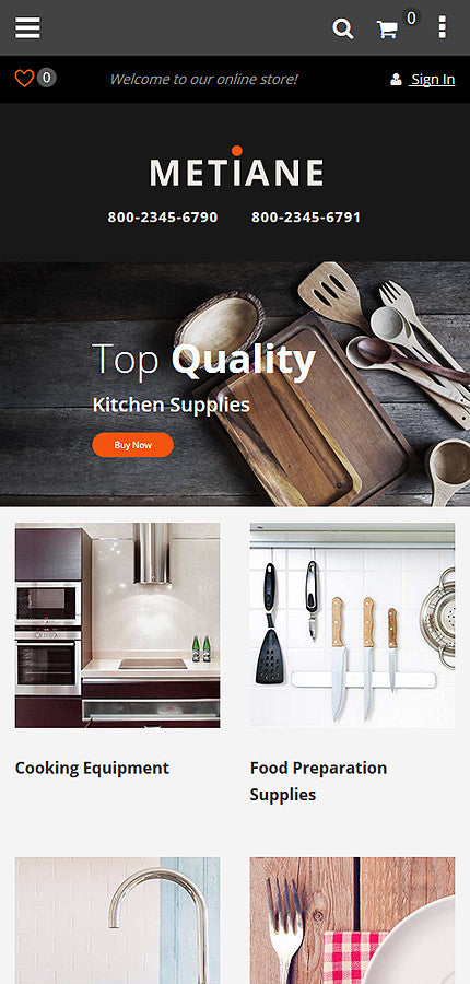 kitchen supplies Magento Website Design - GoWebBaby.Com