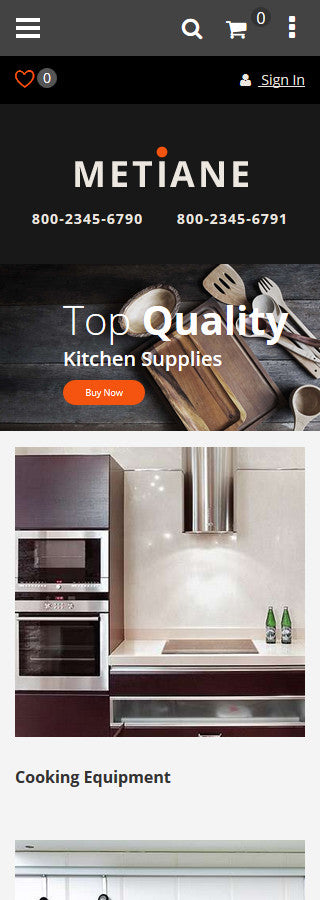 kitchen supplies Magento Website Design - GoWebBaby.Com