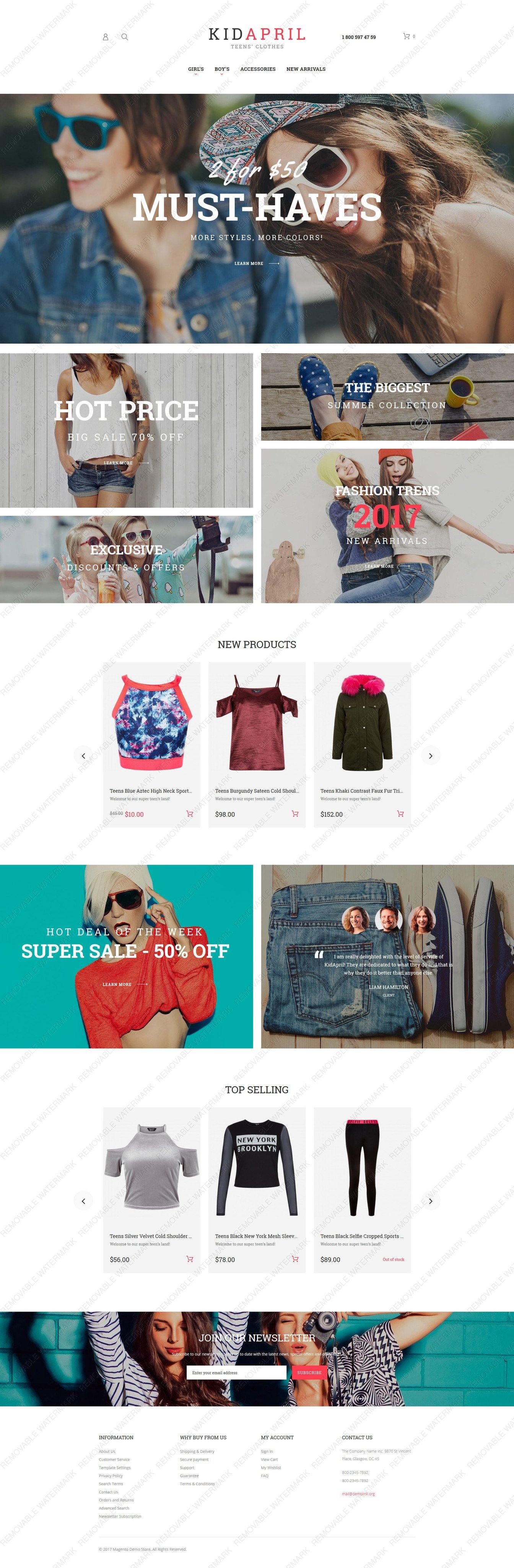 Clothes and trendy Fashion Items Magento Website Design - GoWebBaby.Com