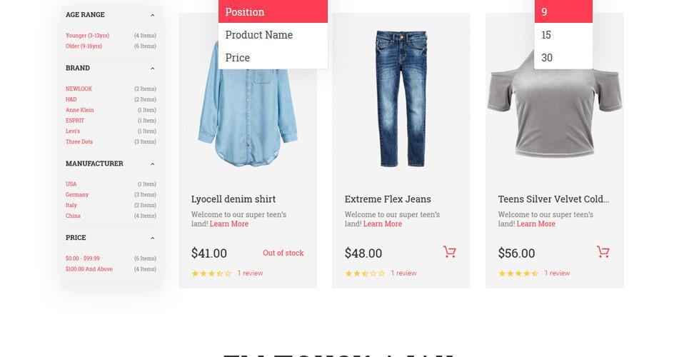 Clothes and trendy Fashion Items Magento Website Design - GoWebBaby.Com