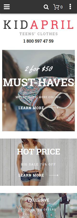 Clothes and trendy Fashion Items Magento Website Design - GoWebBaby.Com